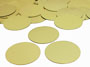 Round Confetti, Gold 3/4" by the packet or pound